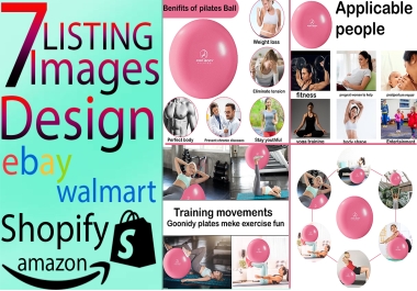 I will amazon product listing images design, infographics, pictures, ebay photo editing