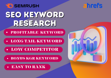 I will do profitable keyword research for your website with SEMrush and ahrefs