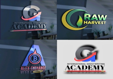 i will do a 2d and 3d professional,  custom,  amazing,  modern,  business logo creation