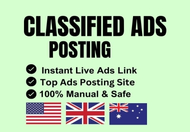 I will post 60 Classified ads on top classified ad posting.