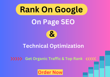 I will optimize On page SEO Services for Wordpress Websites.