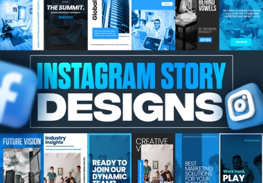 I will design instagram stories and facebook stories