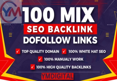 I will 100 build manual high quality mix SEO backlinks with white hat link building