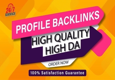 60 manual profile backlinks and high-quality SEO link building