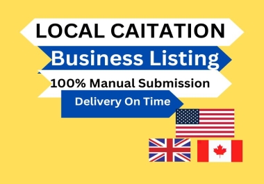 I will list your business in best 100 local citations and directories local SEO for any country