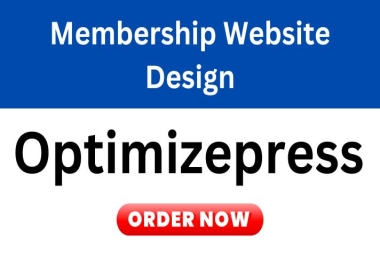 I will do membership website on optimizepress