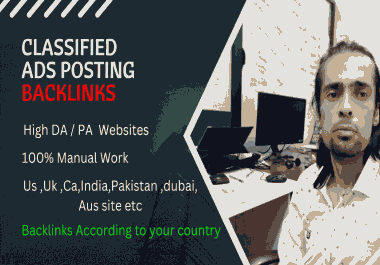 I will do Manually ad posting backlinks 150 on Top Ad Posting USA sites mix dofollow, Nofollow