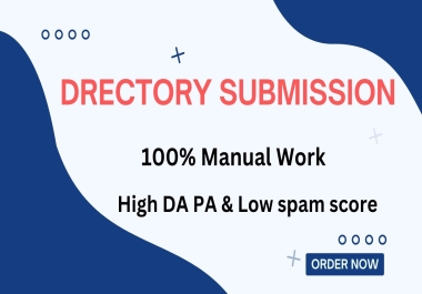 I will provide 50 Directory submission instant approve