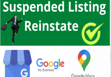 I will FIX suspended google my business listing