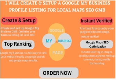 I will create setup a google my business listing for local SEO maps