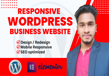 I will design,  redesign,  clone,  revamp,  duplicate,  transfer,  or fix wordpress website