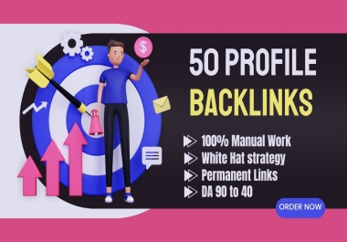 50 high quality profile backlinks