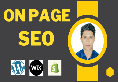 I will do complete on page SEO for wordpress wix shopify website