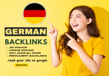 I will do 25 permanent german backlinks from de high authority german sites