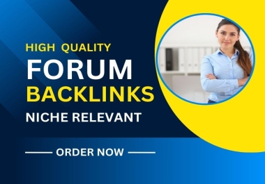 I will give 60 forum posting dofollow SEO backlinks