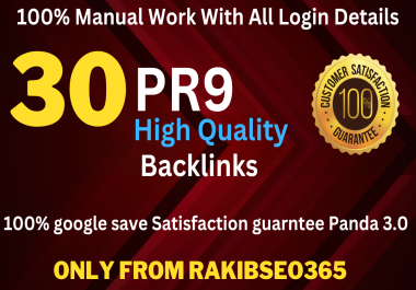  I will create 30 high (DA) 90- profile backlinks manually