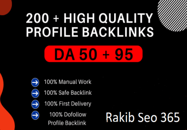 I Will Do 200+ High DA 50+90 Backlinks Power Full Seo Backlinks