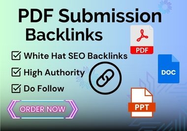 I will provide 100 PDF submission manual backlinks