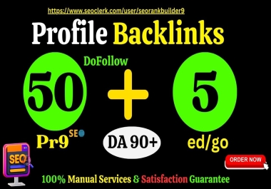 I Will Create Premium 55 Dofollow SEO Profile Backlinks to Boost Your Website Ranking