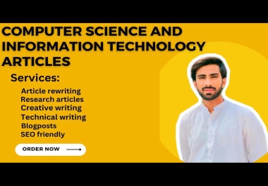I will write computer science and information technology articles