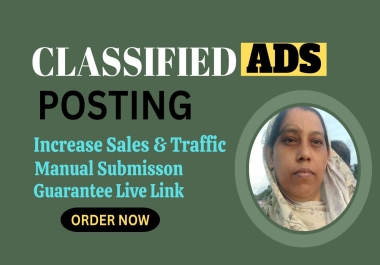 I will do classified ad posting on USA,  UK,  canada,  australia ad sites