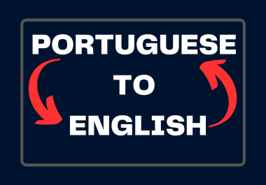 I will translate from english into portuguese