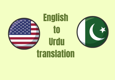 I will do english and urdu translation and urdu proofreading of 600 words