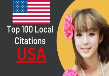 I will do top 100 USA Local citations