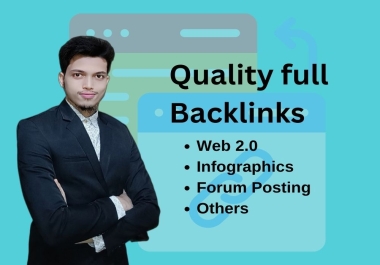 You will get 60 High-Quality Backlinks to Boost Your Website Traffic and SEO
