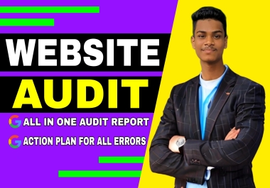 I will do a complete website seo audit,  keyword research and competitor analysis