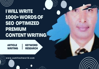 i will write A SEO Friendly Article with Keyword Research & Ranked keyword
