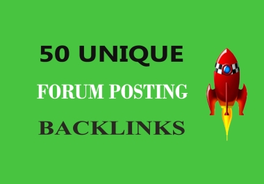 50 Do Follow Forum Posting High Authority Backlinks