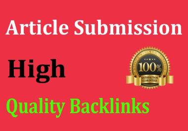 Make 40 Unique Article Submit Contextual Backlinks