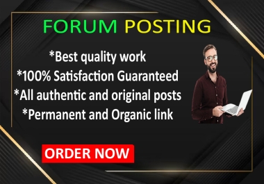 I Will Submit 50 Forum Posting Backlinks from High DA PA Websites