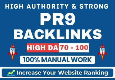 50 High Authority & Strong PR9 Do-Follow Backlink - KICK ASS TOP RESULTS
