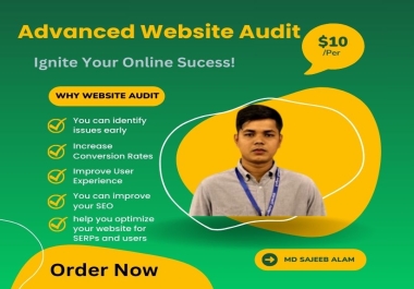 I will provide advanced website audit and competitor analysis with action plan