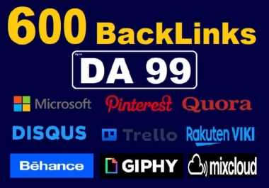 I will build 600 SEO profile backlinks high da social media profile link building