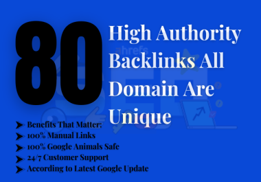 80+ Unique PR10 SEO Backlinks on DA100 Sites + Edu Links
