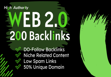 i'll Make 200 Powerfull Web 2.0 Backlinks On Da 90+ Sites
