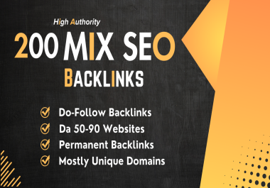 200 High Quality Mix Platform backlinks On Maximum DA Permanent links