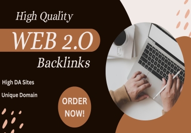 I Will 500 Web 2.0 for Website's Ranking on Da 50+ with High Quality Web 2.0 Seo Backlinks