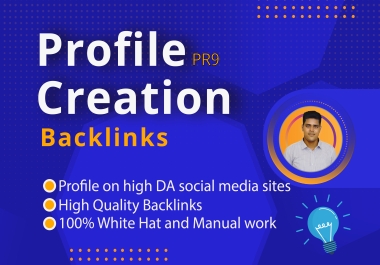 80+ DA 40 Profile creation Backlinks to Improve Website Ranking with High DA Sites