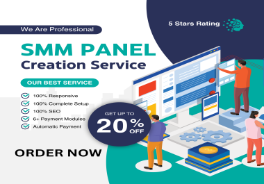 I Will create a SMM panel website for your online business