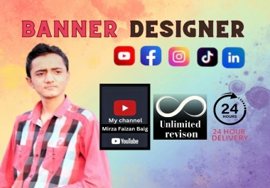 I will unique professional banner designer