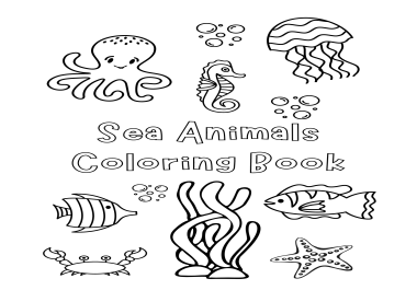 Art & Design Sketch Sea Animal Coloring Book