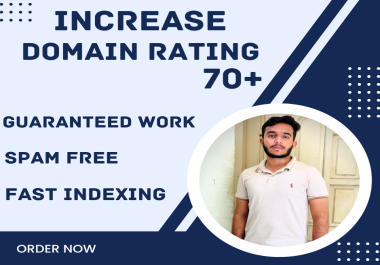 I will increase your website domain rating dr up to 50 plus