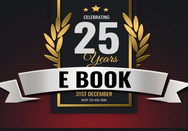 I will create and design High quality E Book For you
