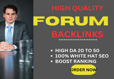 I will give you 70+ high quality forum posting SEO backlinks Websites