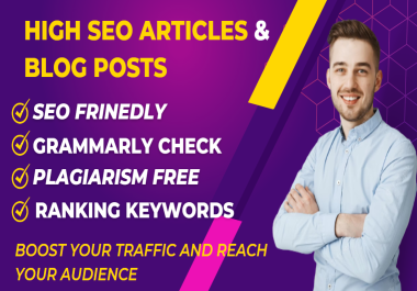 I will write engaging SEO articles,  blog post,  web content,  and copywriting