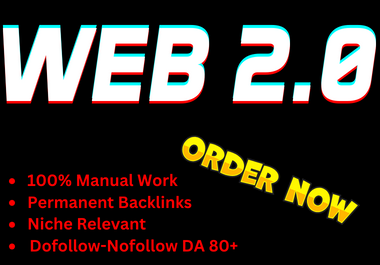 Manually create 210 top powerful Web 2.0 backlinks